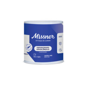 Esparadrapo Impermeável Hipoalérgico Missner 5cm x 4,5m - Sem Látex