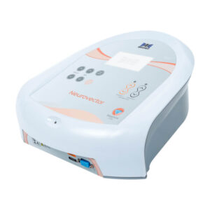 Neurovector - Interferencial: aparelho estimulador neuromuscular com tecnologia interferencial, painel digital e design robusto para tratamento de dor e reabilitação.